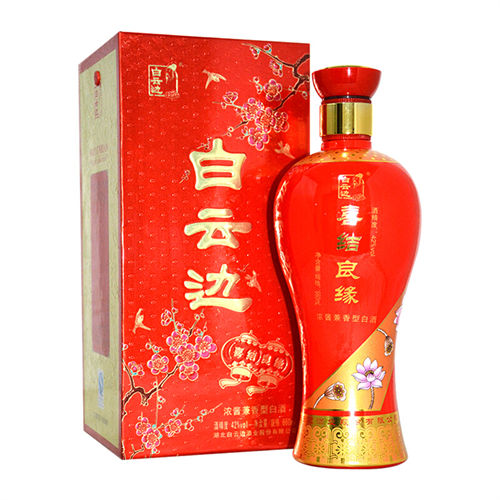 42度<font color=red>白云边</font>喜结良缘浓酱兼香型白酒