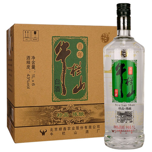 43度牛栏山珍品陈酿<font color=red>二锅头</font>浓香型白酒