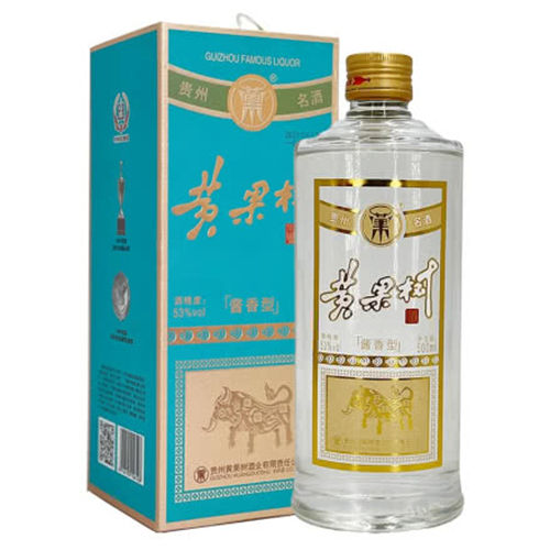 53度黄果树酒生肖牛年纪念酒玻璃瓶