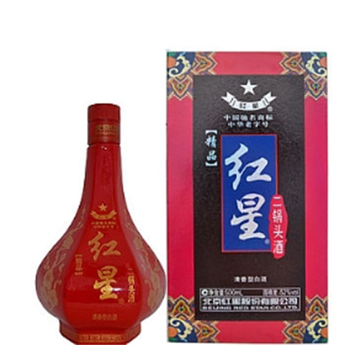 52度红星<font color=red>二锅头</font>精品清香型白酒