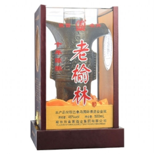 46度老榆林10年浓香型白酒现在价位-46度老榆林10年价格一般在好多